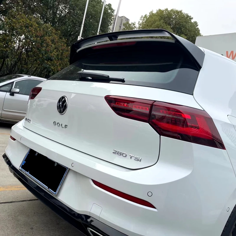 Новинка спойлер UBUYUWANT для Volkswagen GOLF 8 MK8 черный/углеродный/черный с белым