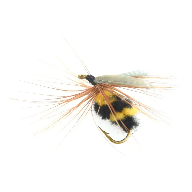 10Pcs 10 Artificial Bait Lure Bumble Bee Fly Trout Fishing Lures Bionic Honeybee | Спорт и развлечения