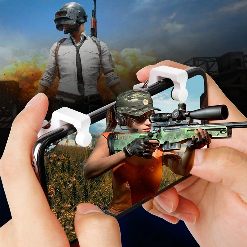 1 пара игровой триггер L1R1 контроллер для смартфонов кнопка стрельбы PUBG правила