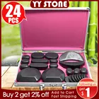 Tontin набор горячих камней для массажа, нагреватель, коробка для снятия стресса, боли в спине, лечение здоровья, лава, базальтовый круглый массажный инструмент, камни для здоровья