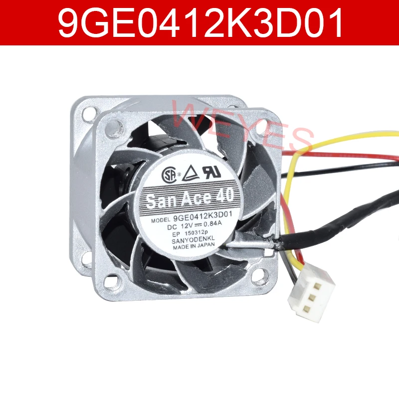 Охлаждающий вентилятор 9GE0412K3D01, 4 см, 4028 в, а, 3 линии