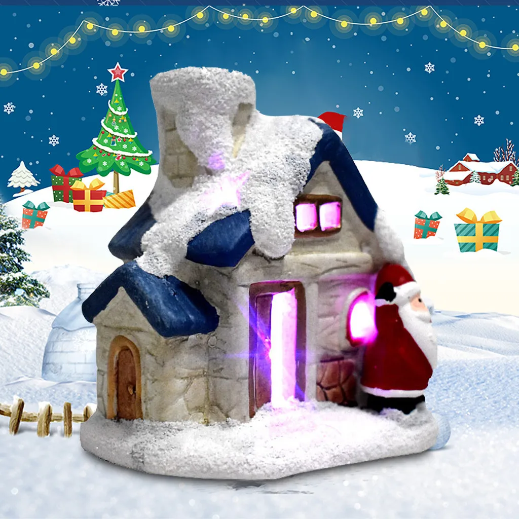 Полимерная миниатюрная мебель для дома светодиодный дом декоративные