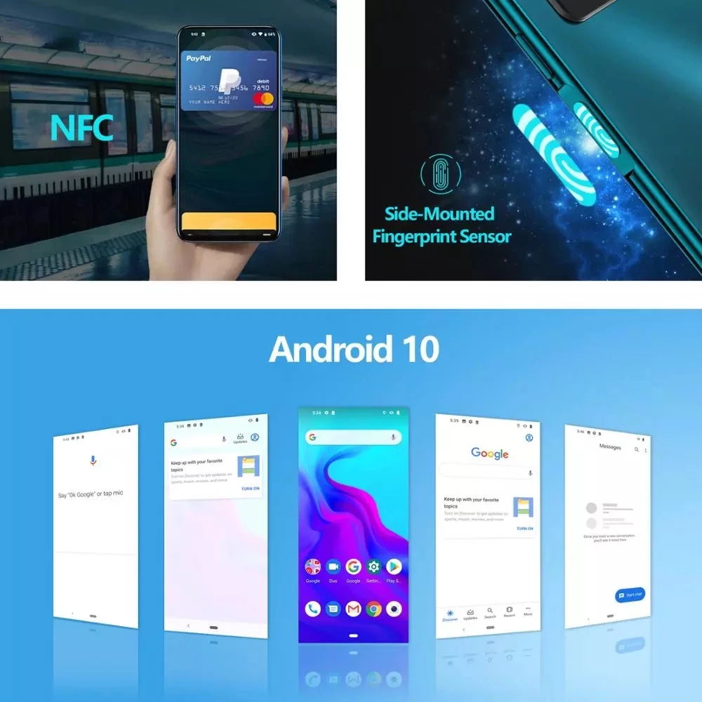 Смартфон Cubot X30 телефон Helio P60 NFC 5 камер 48 МП 32 8 ГБ + 128 экран 6 4 дюйма FHD Fullview Android 10