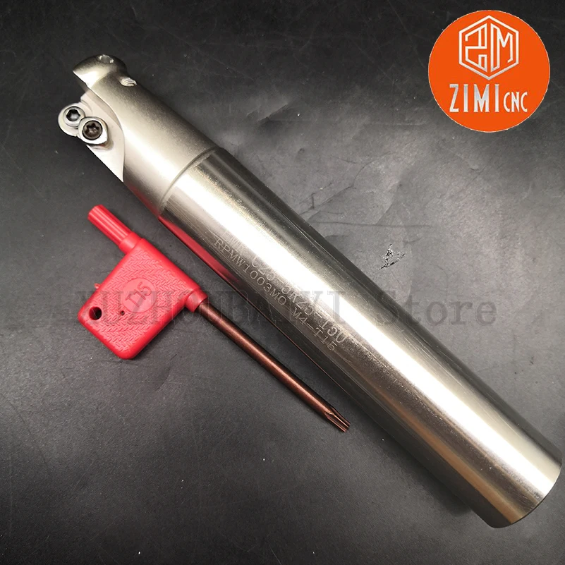 

Alloy steel Round nose cutter EMR C25-5R25-150 2 blade milling cutter turning tool holder fast feed indexable Lathe cutter bar