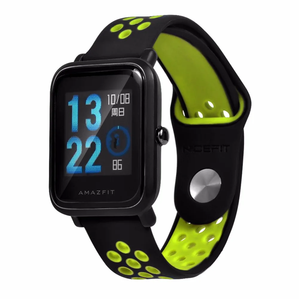 Silicagel Smart Wrist Strap For Huami Amazfit Pace Stratos 2/2S Watch Band for Bip/GTS/Verge 3 Straps Bracelet | Электроника