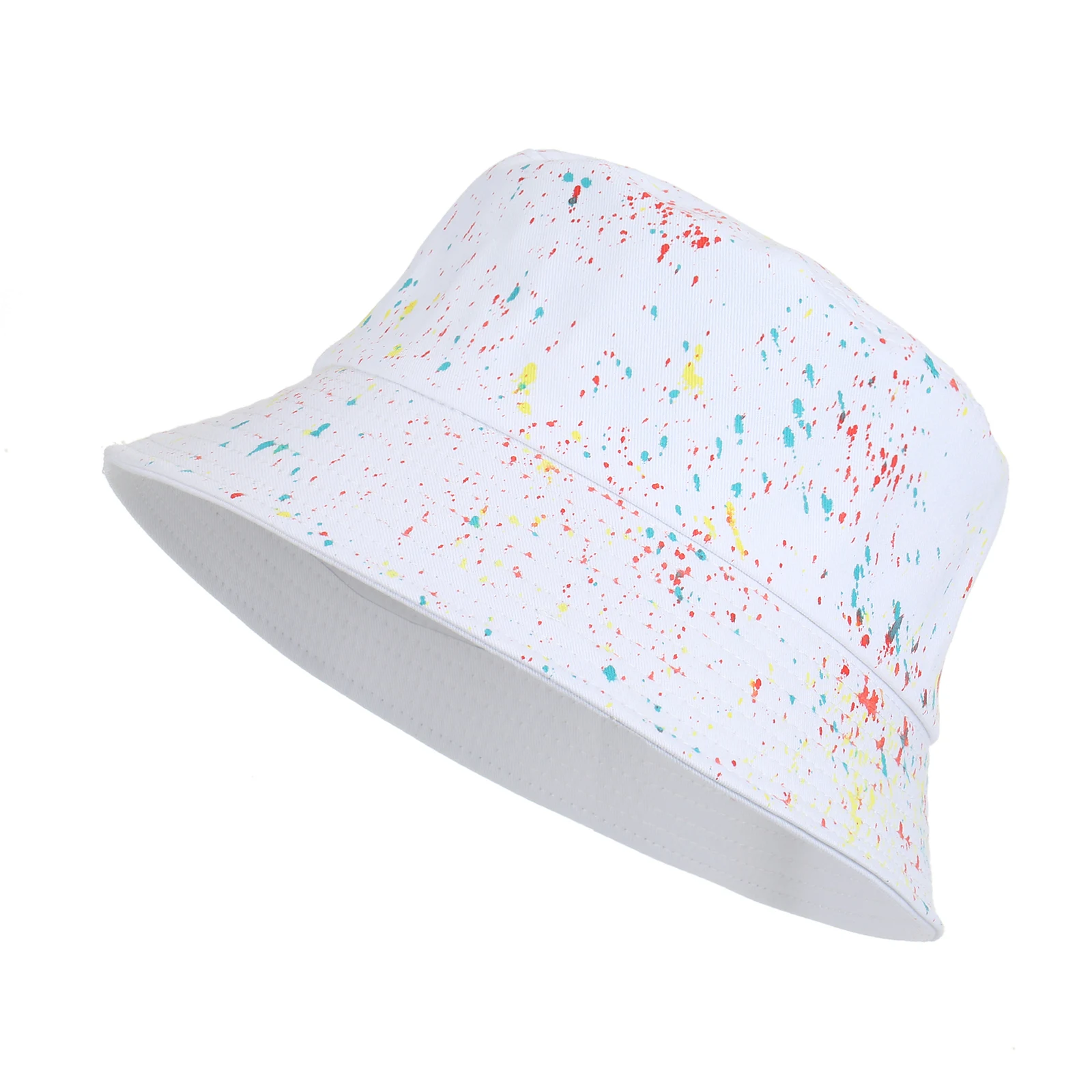 

Men's and Women's Summer Bucket Hat Tie-dye Printing Cotton Artist Sun Hat Men's Panama High-quality Outdoor Fisherman Hat