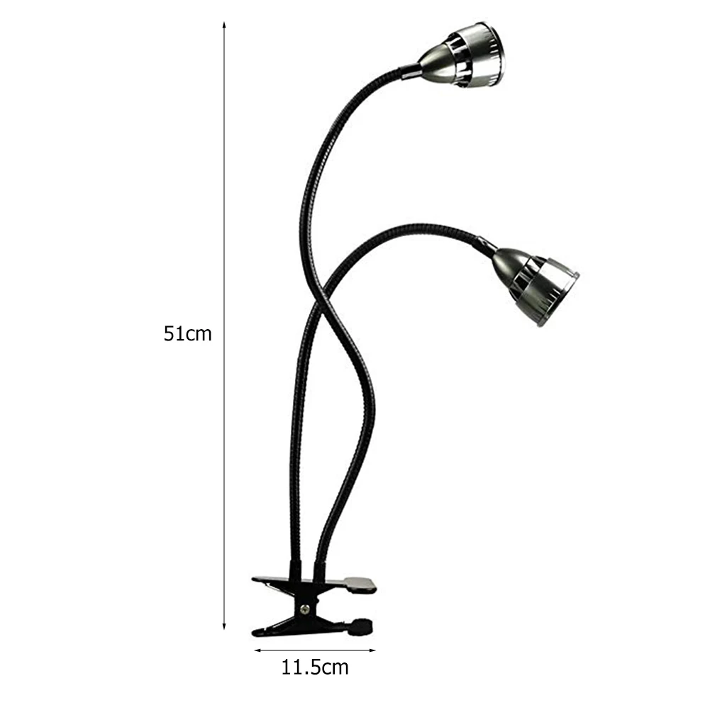 

20W 2 Heads USB LED Grow Light Clip-on Grow Lamp for Plants Clip-On Indoor Growth Lamp for Flowers Plant Seed Dropshipping