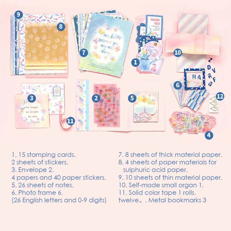 Альбом для стикеров ручной работы 118 шт. набор фона украшение основной материал