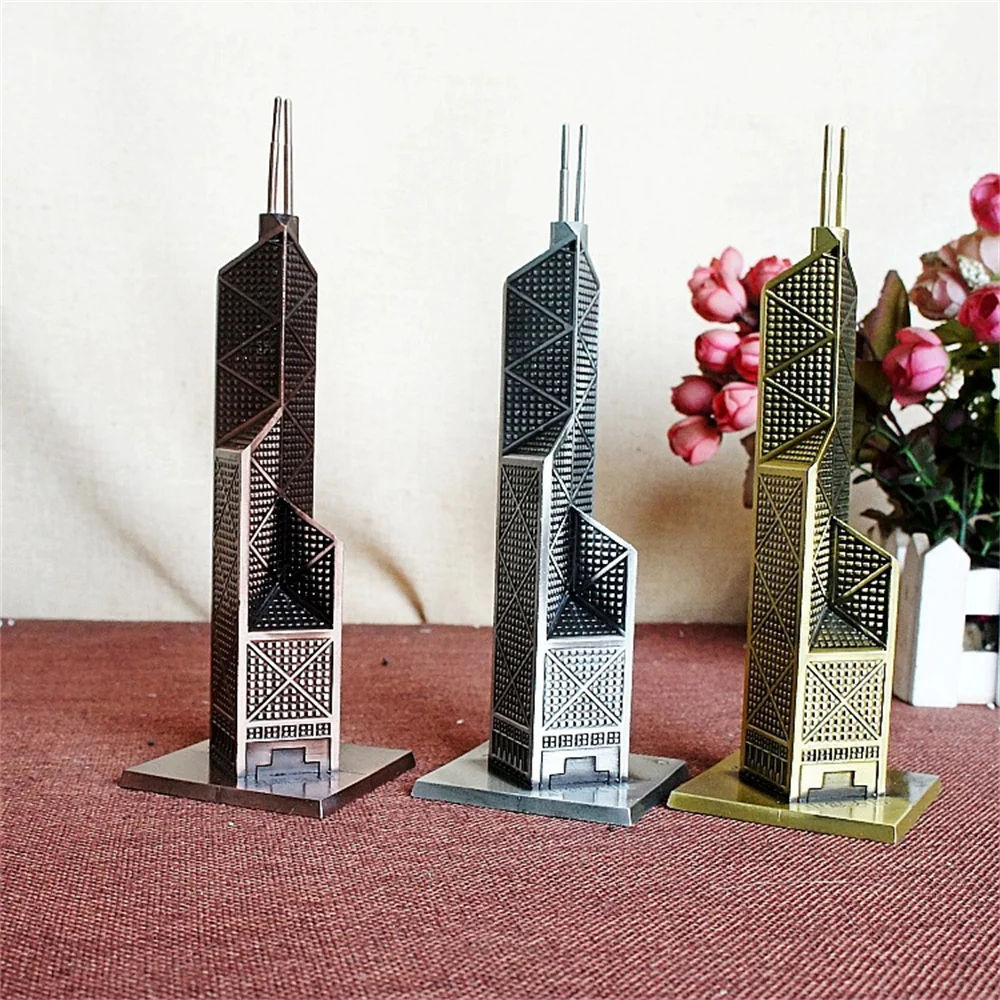 

Hong Kong Tourism Bank of China Building Metal Crafts Decoration Alloy Building Model Bank of China Tower Metal Cutting Dies