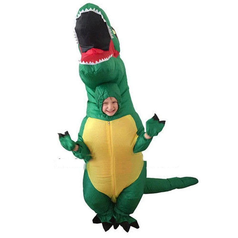 

Halloween Kids T-REX Inflatable Dinosaur Mascot Costume Children Dress Outfits Cosplay Party Game Outfits Clothing Advertising