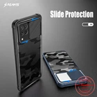 Жесткий чехол Rzants для Samsung Galaxy A22, 4G, Камуфляжный объектив, Защита камеры, тонкий прозрачный чехол Hlaf