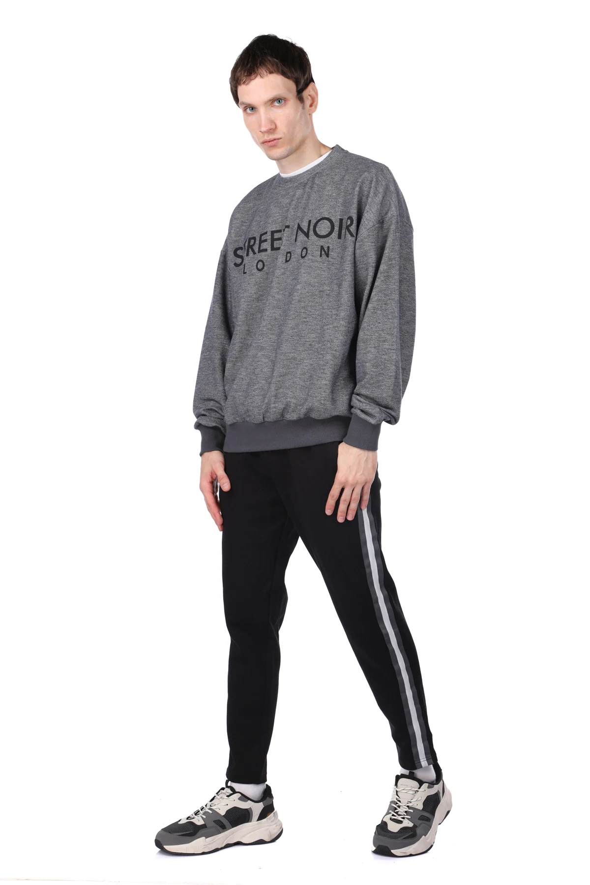 

London Printed Elastic Mens Crew Neck Sweatshirt
