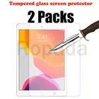 2 упаковки, Защита экрана для Apple iPad 9 9 2021 10,2 2019 7-го поколения, стеклянная пленка