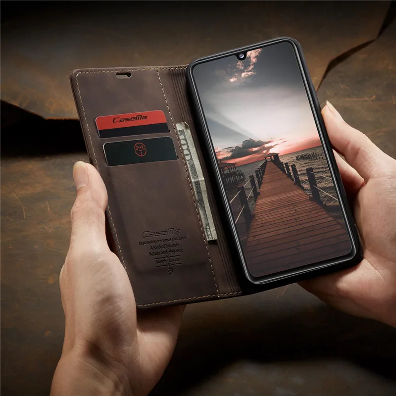 Vintage Leather Flip Case For Samsung Galaxy A31 A41 A30 A30S A40 A21S A52 A42 5G Luxury Book Cover Protective Shell Fundas | Мобильные