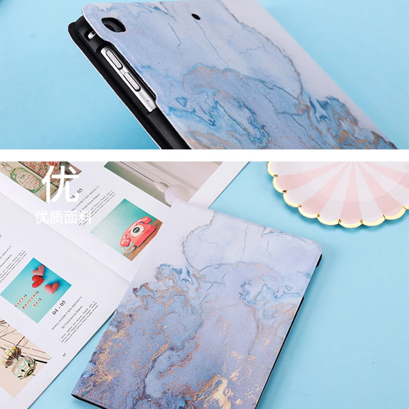 Чехол с мрамором для 10 2 iPad чехол Funda жесткий планшета 19 Air 1 3 iPad234 mini1234 mini5 Pro 9 7 5 2018