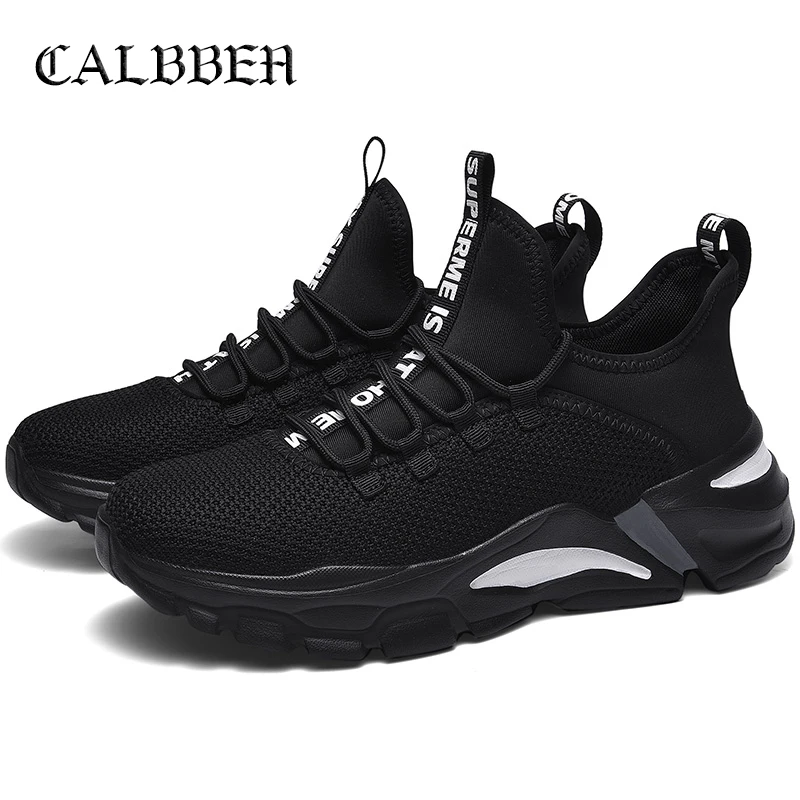 New Mesh Men Casual Shoes Lac-up Fashion Lightweight Comfortable Breathable Trainers high top Walking Sneakers |