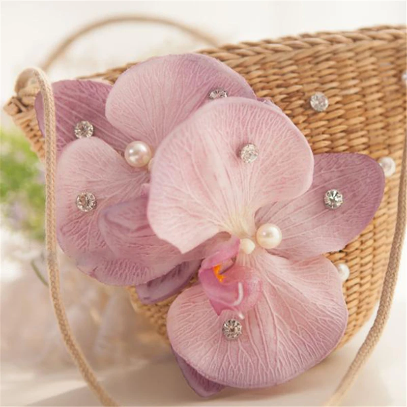 

Women Straw Shoulder Bags Fashion Summer Floral Beach Messenger Bags Mini Woven Handbag Rattan Handmade Small Bag for Travelling