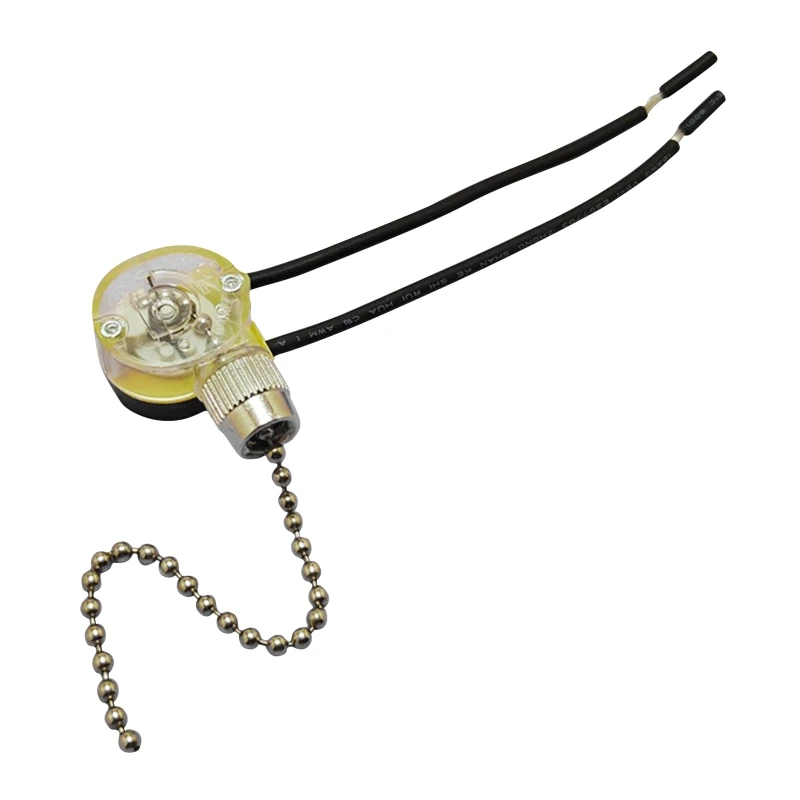 

JX42B 250V DIY Wall Light Pull Chain Cord Controller Switch for Showroom Home Universal Ceiling Fan Lamp Replacement