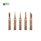 BST-C900M-T Специальный наконечник из чистой меди I, наконечник паяльника, Изогнутый наконечник, Красный медный набор из 5 предметов для сварки воздушной проволоки