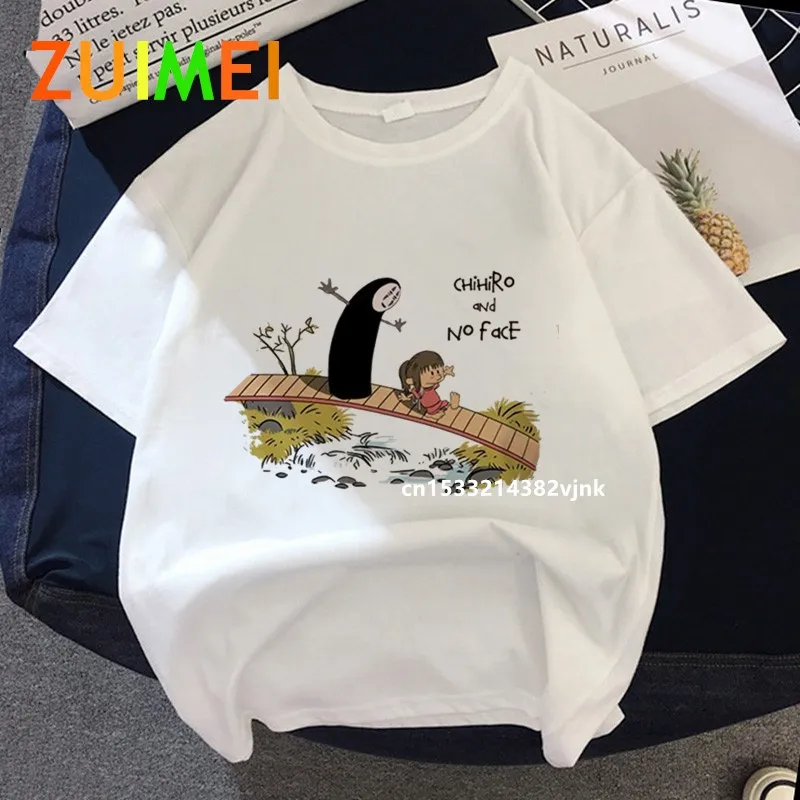 

Totoro Studio Ghibli Harajuku t shirt Kawaii Funny Cartoon T-shirt Cute Anime Top Tee Female Tshirt clothes female T Shirt