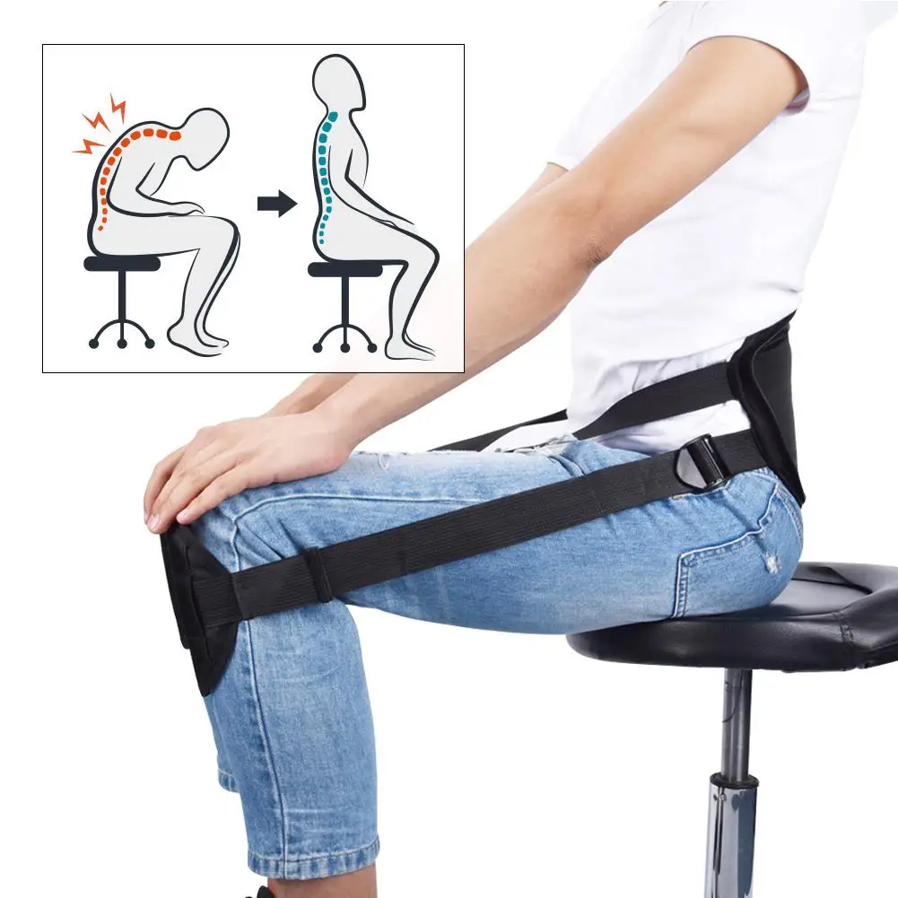

HiMISS Sitting Posture Correcter Back Support Belt Pad for Better Sitting Size Adjustable Therapy Posture Correction Pain Relief