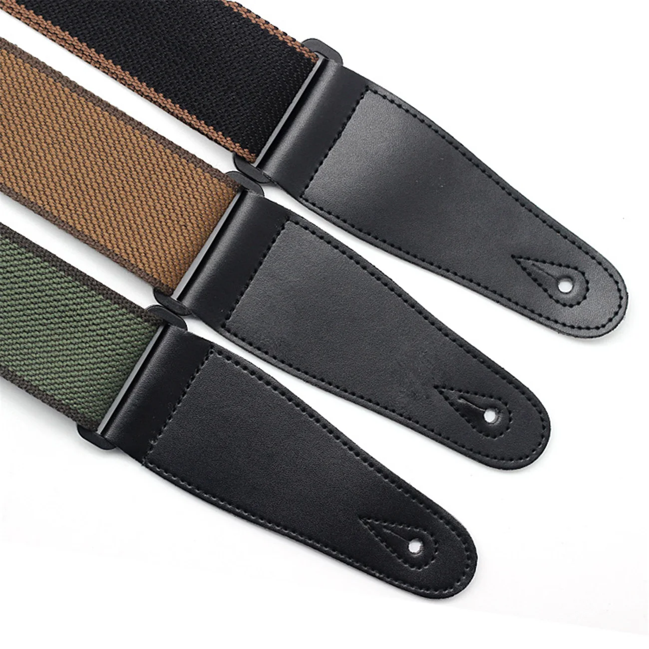 reine baumwolle gitarre strap einstellbare schulter gurt für gitarre elektrische gitarre bass gitarre teile zubehör free global shipping