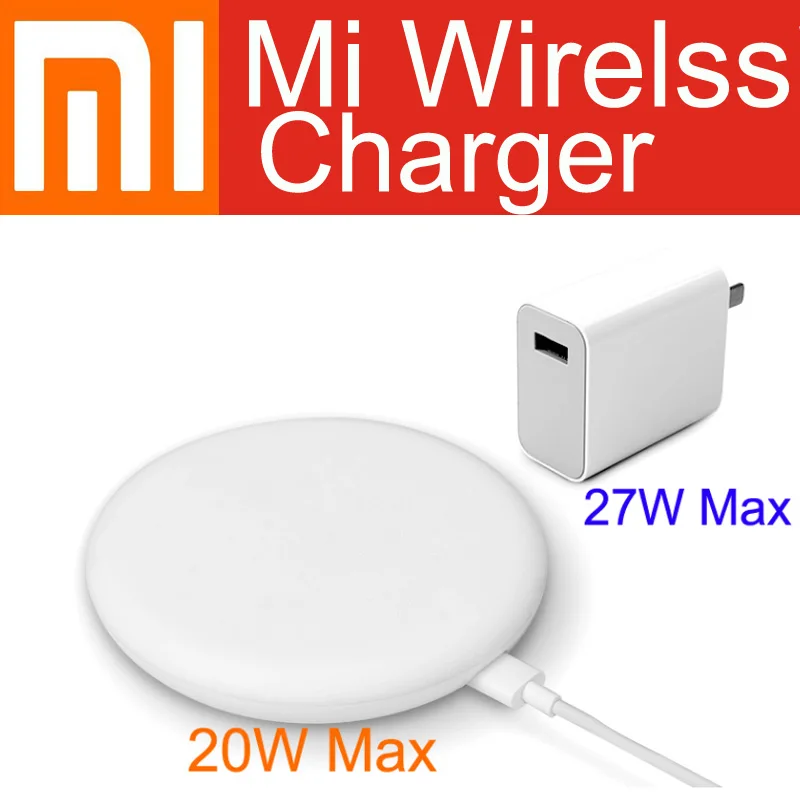 Оригинальное Беспроводное зарядное устройство Xiaomi 20 Вт Max Qi EPP10W 30 27 штекер 15 В для