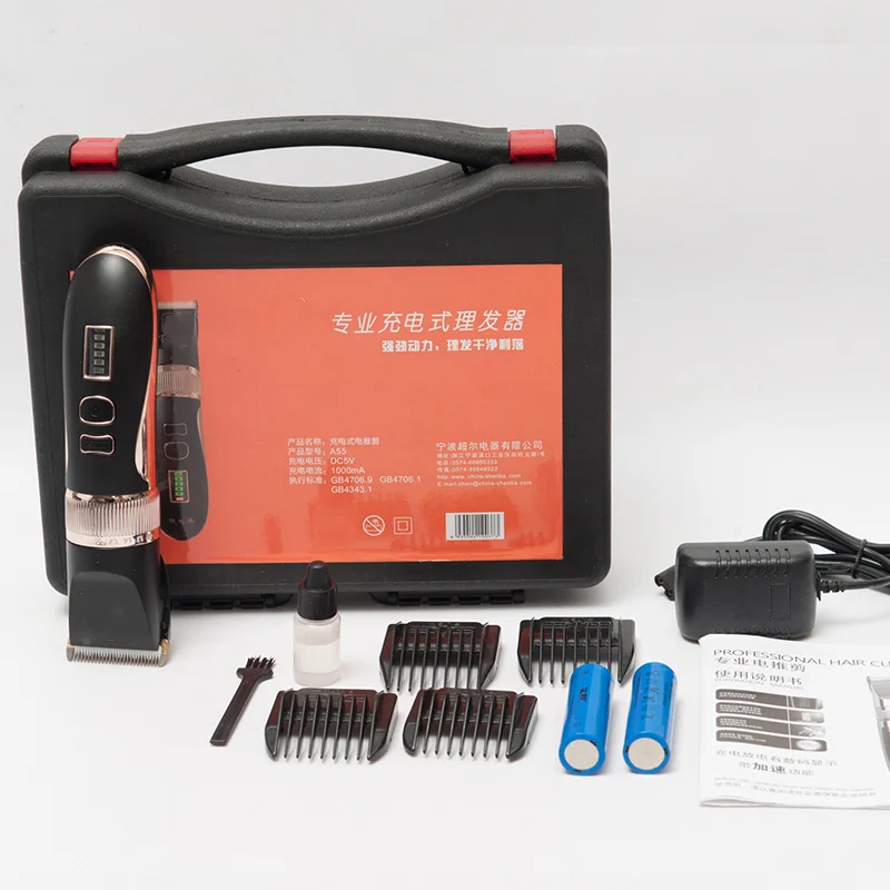 

Professional Electric Hair Clippers For Adult Children Hair Salons Lithium LCD Display Hair Trimmer Cutter Barber 110-220V