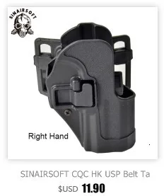 SINAIRSOFT CQC HK USP ремень тактическая кобура черный весло правая рука или левая рука пистолет кобура для HK компактный USP