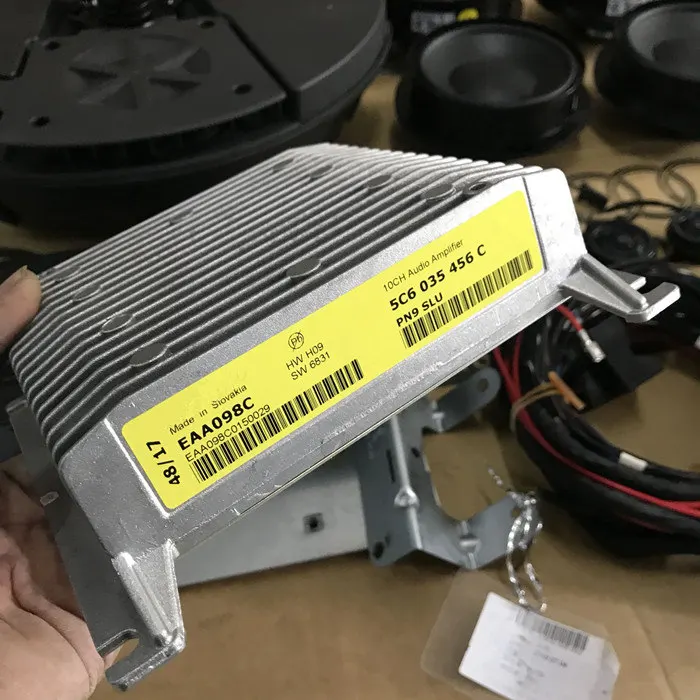 Для динамика VW Beetle Jetta Scirocco Dynaudio 10 канальный усилитель 5C6 035 456C|Многотональн. и