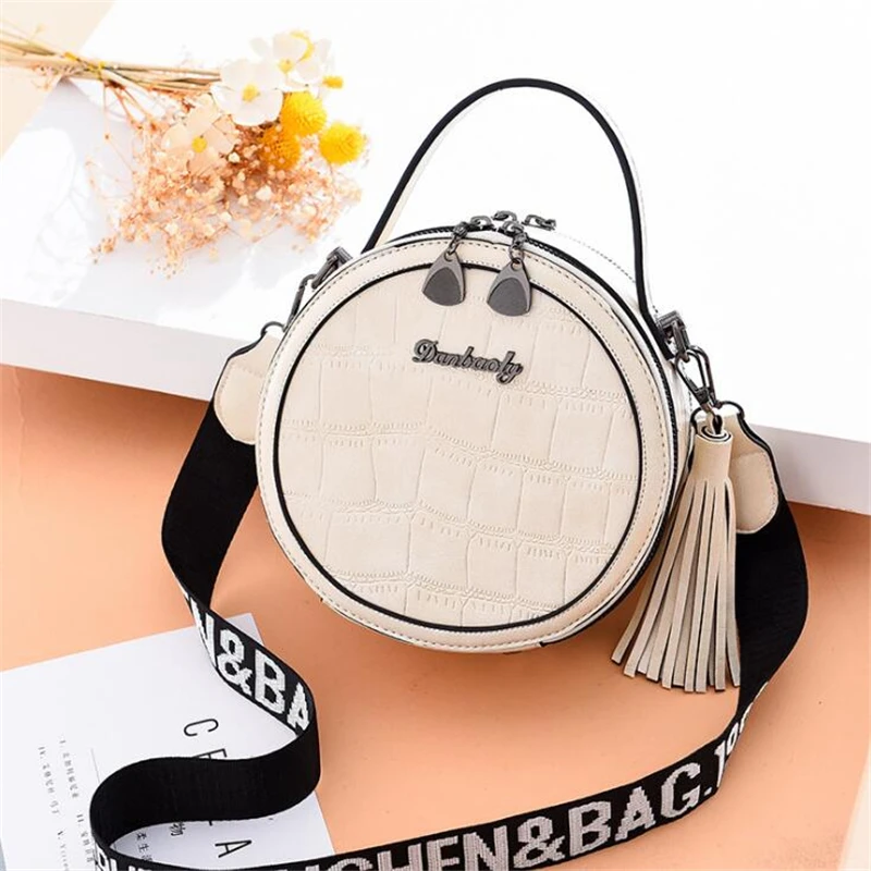 21 Клубная брендовая маленькая Повседневная однотонная круглая женская сумка