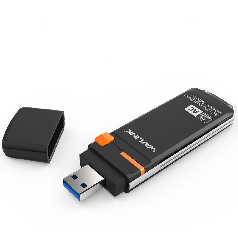 688A2 Wavlink AC1300 беспроводной USB wifi адаптер 5 ГГц и 2,4 ГГц двухдиапазонный USB WiFi защитный Мини-Ключ адаптер Сетевая карта с кнопкой WPS WDS AP - Цвет: 688A2