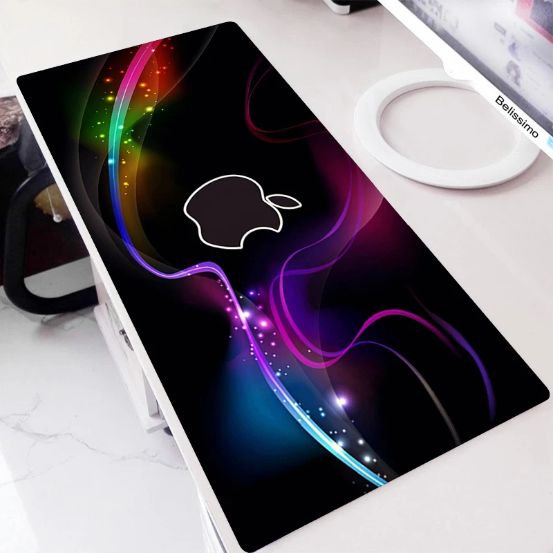 

Gaming Mouse Pad Apple Large XXL Mousepad Gaming Keyboard Mouse Mat PC Desk Mat Computer Carpet Black Pad Mause Rug Laptop Pad
