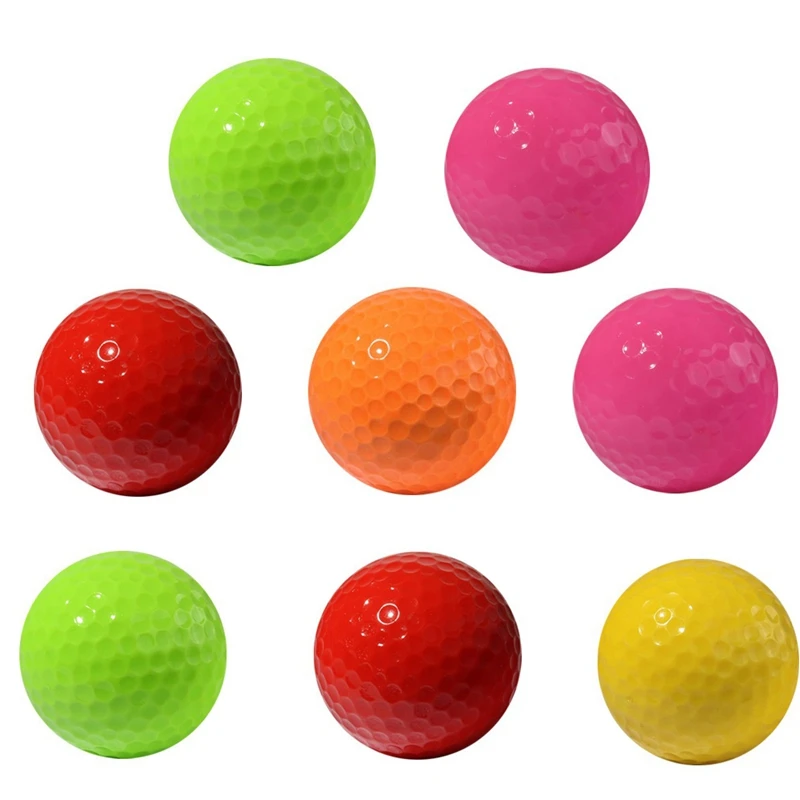 

PGM 8 шт./упак. мячи для гольфа 2 слоя гольф тренировочные мячи по вашему выбору для игры в гольф, аксессуары для игры в гольф мяч