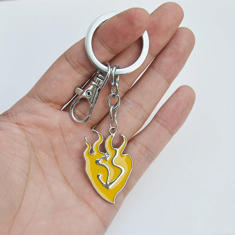 Длинный брелок для ключей Yang Xiao из цинкового сплава цепочка кулон с желтым