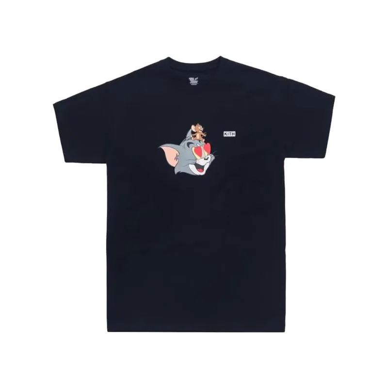 1 Kith футболка 2019SS Новые мужские и женские Футболки Tom Jerry лучшее качество хлопок Повседневная футболка Kith Astor модная уличная футболка - Цвет: 1