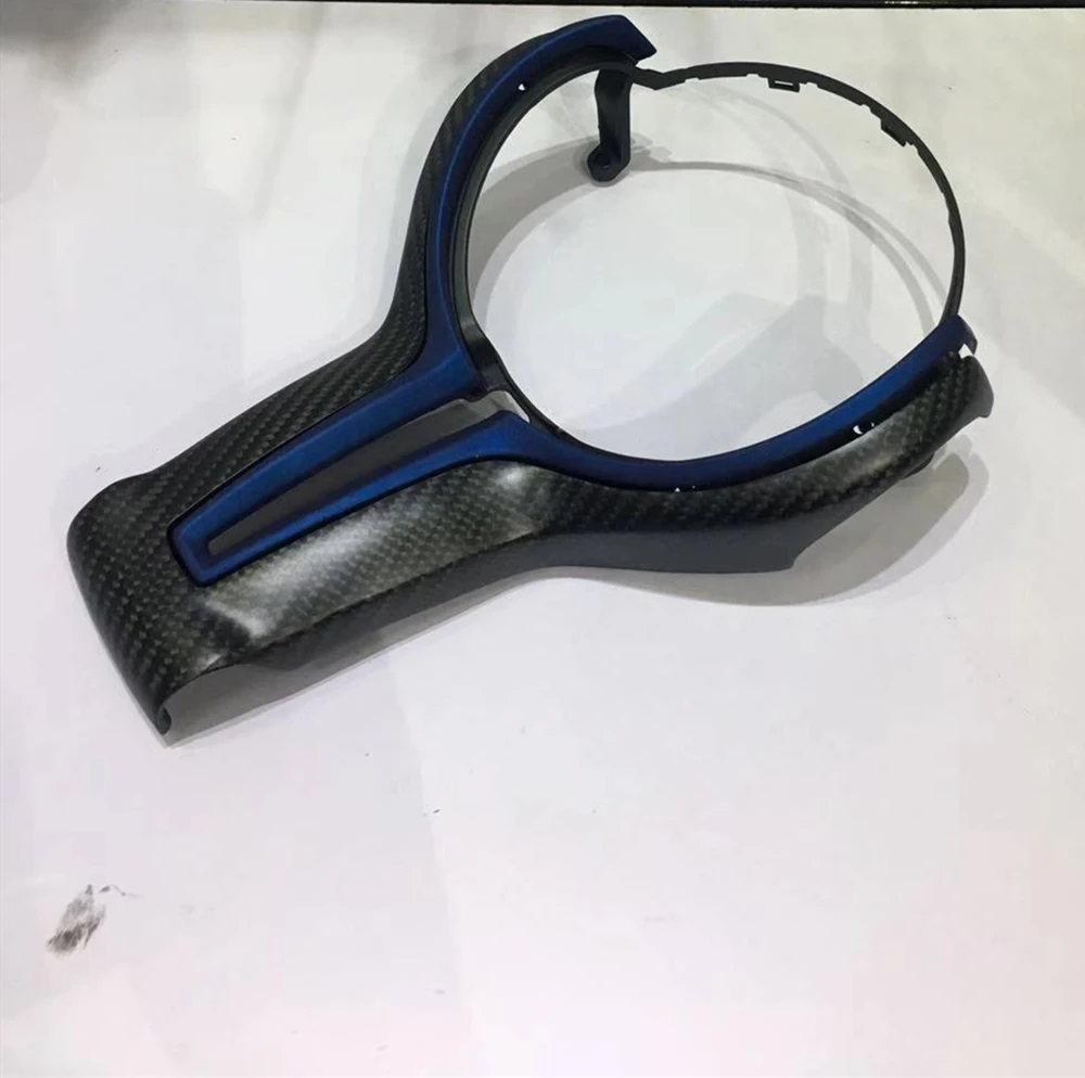 Скидка Кронштейн Рулевого колеса из углеродного волокна для BMW M2 F87 M3 F80 M4 F82 F12 X6M матовый синий