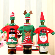 Vino Conjunto de decoración de botella de vino de navidad...