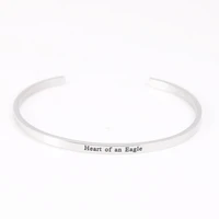 new arrival stainless steel open cuff bracelet silver bracelet bangle engraved its about time bracelet jewelry