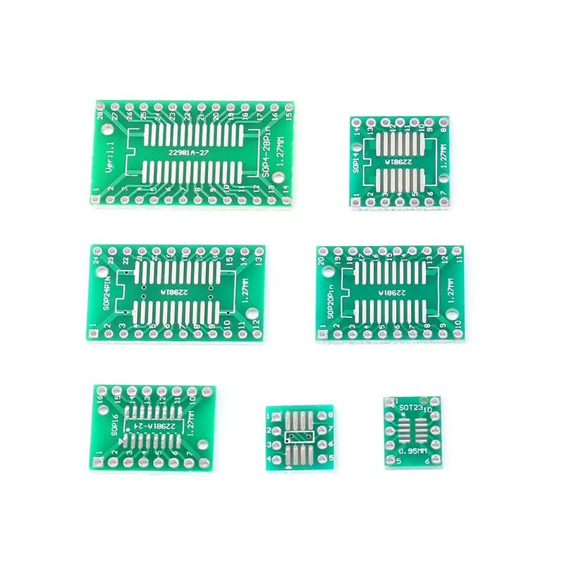 10 шт. SMD Поворотный адаптер преобразователь пластина PCB плата комплект SOP MSOP SSOP TSSOP