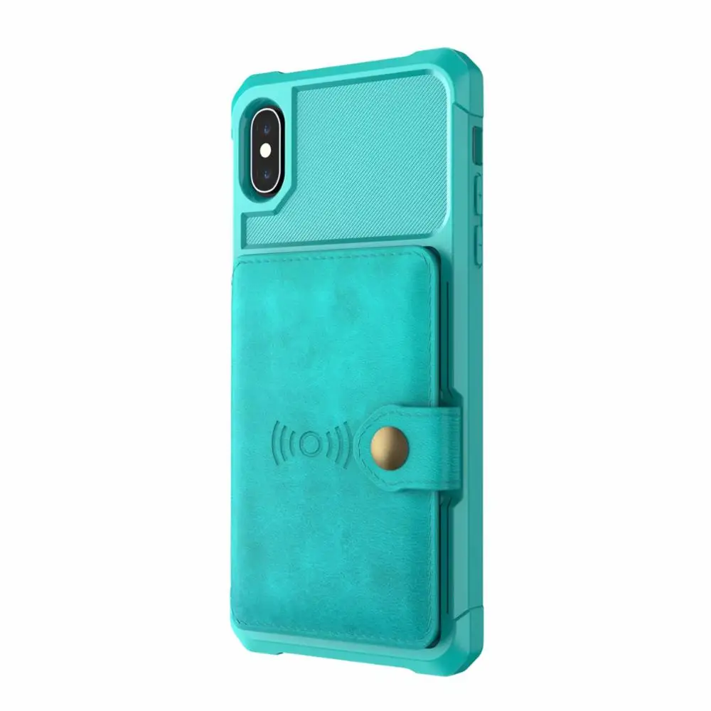 Светло-зеленый Для Apple iPhone 11 Pro XS Max XR X 6 6s 7 8 Plus кожаный+ Силиконовый противоударный чехол-кошелек с магнитной застежкой для iPhone 11 - Цвет: Светло-зеленый
