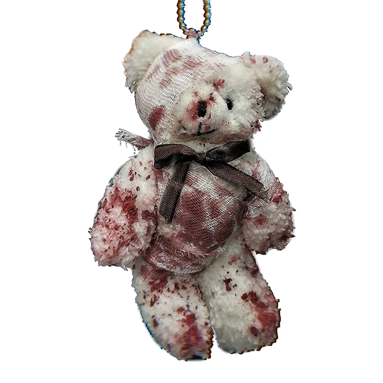 

Брелок для ключей в виде кровавого медведя, крутой плюшевый медведь в стиле панк, брелок для ключей с поврежденным медведем, брелок для ключ...
