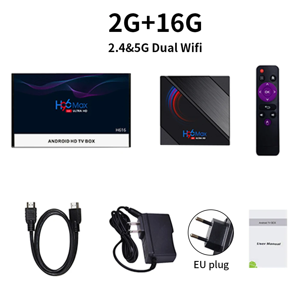

ТВ-приставка H96 MAX H616, Android 10, 6K 3D для Youtube, медиаплеер, 2020 ГГц/телефон, Wi-Fi, 4 ГБ, 64 ГБ, четырехъядерный процессор, Смарт ТВ-приставка Android 2,4