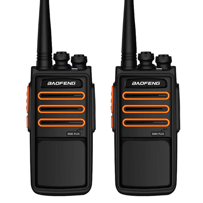 2 шт BAOFENG talkie “иди и болтай walkie BF 888SPLUS оранжевый вариант переносная портативная