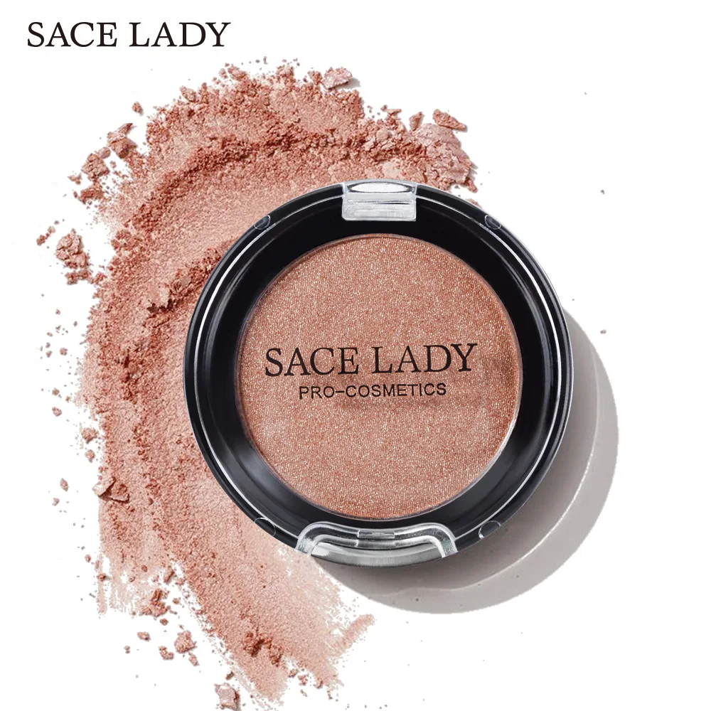 Хит продаж жемчужные монохромные Румяна SACE LADY Сияющие с добавлением себум и