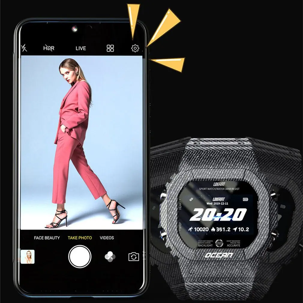 

2021 Ocean Smart Watch Men Fitness Tracker Blood Pressure Message Push Heart Rate Fitness Tracker Multifunctional Sports Watch