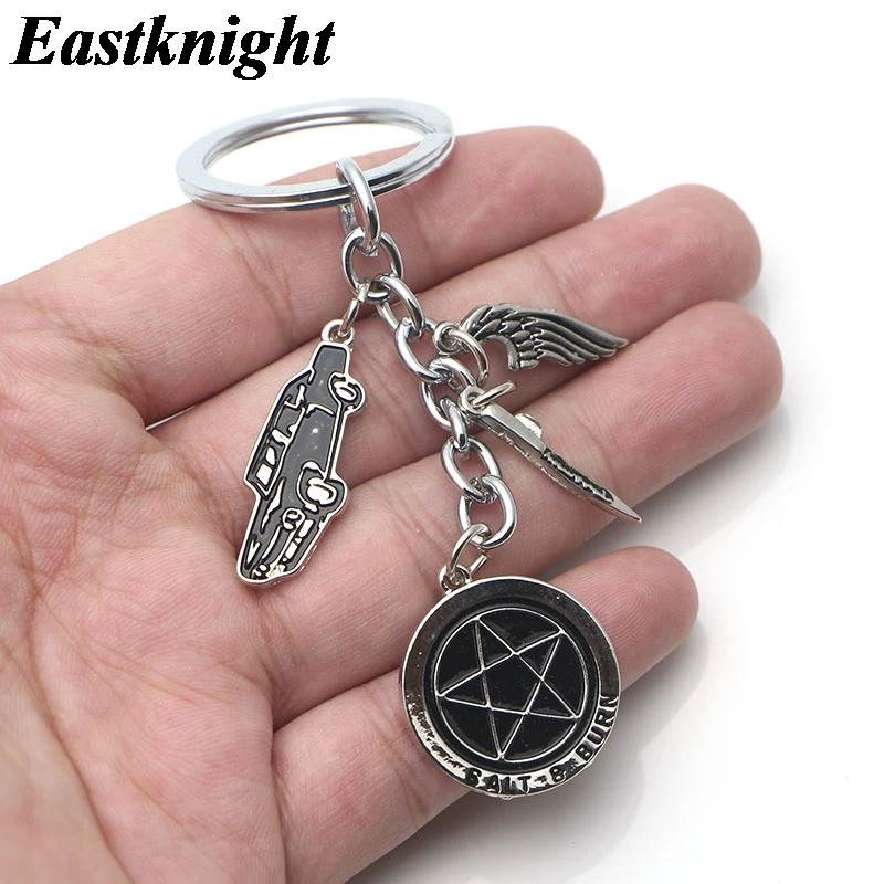 K1279 HOT TV SHOW Supernatural Cartoons Gifts Metal Keychain Pendant Car Keyholder Gift Key Chain For Men Boys | Украшения и