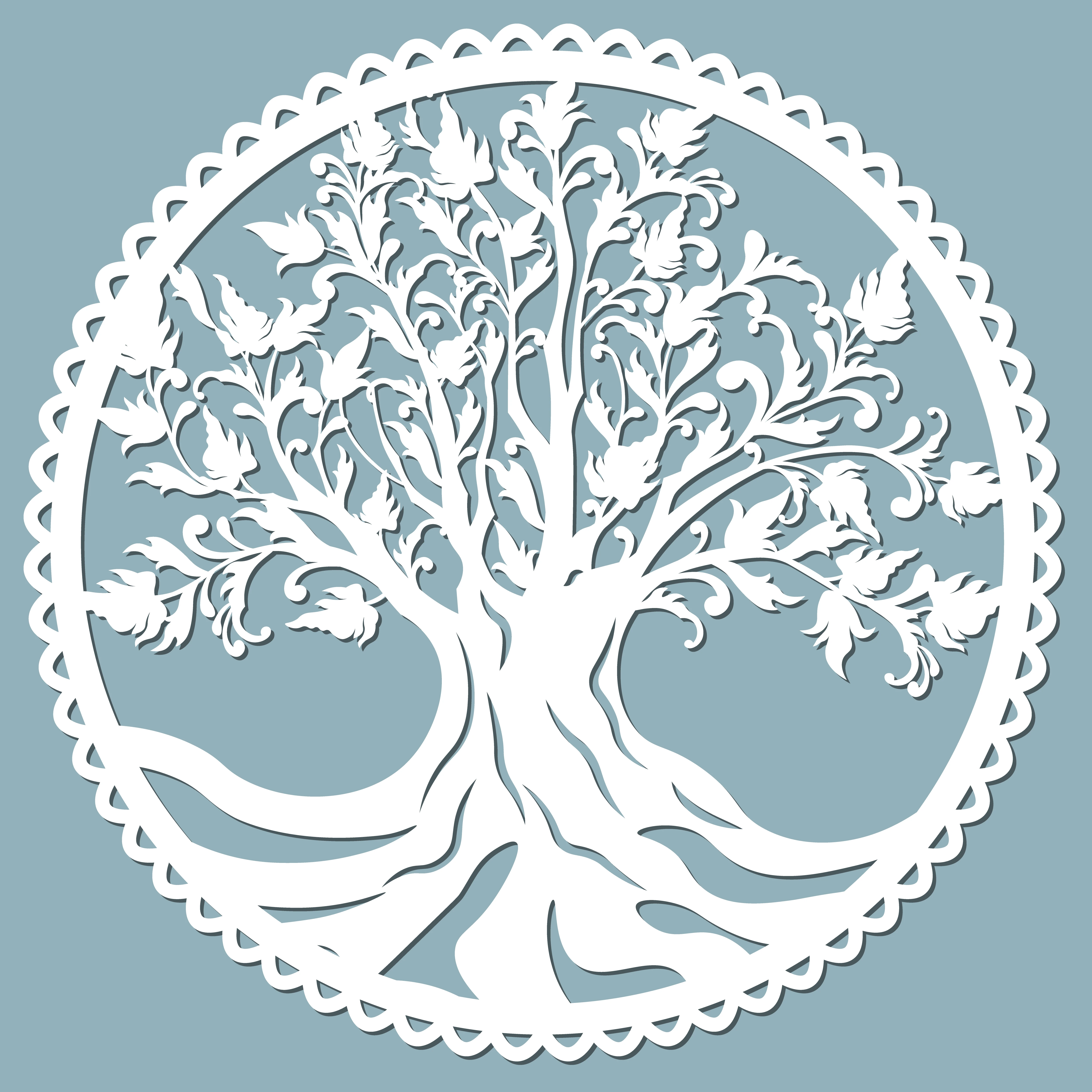 

110*110mm lace Cricle Tree new Metal Cutting Dies Scrapbooking DIY Album Paper Card Craft Embossing stencil Dies