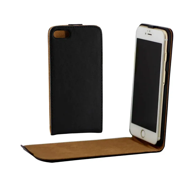Вертикальный чехол книжка для iPhone 7 Чехлы открывающийся вверх и вниз из