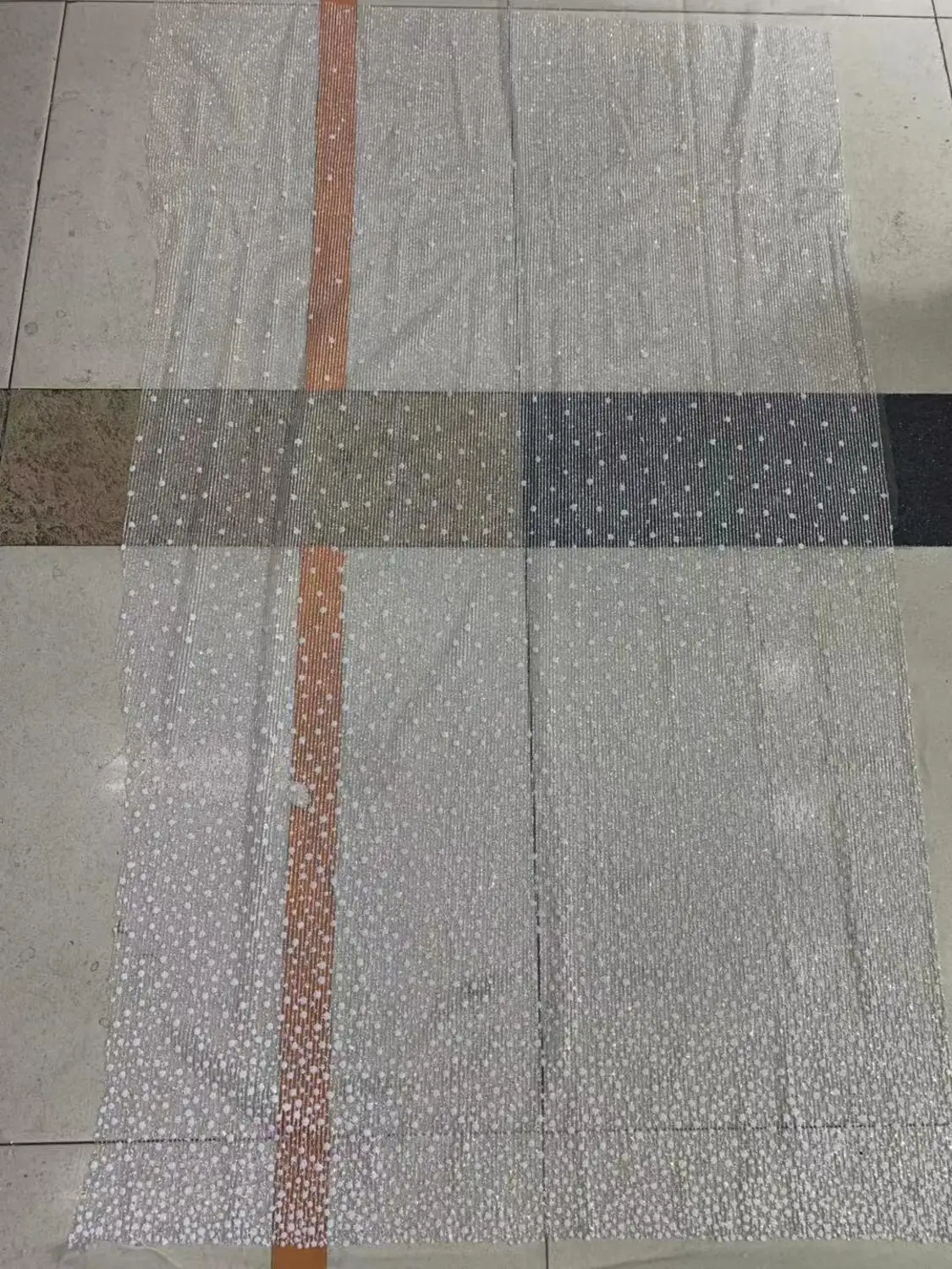 Hh06 #5 ярдов/партия Dobby полоски серебряный блеск микс Белый Жемчуг Роскошные склеенные сетки Тюль Кружева для пиления свадебное платье/вечерние